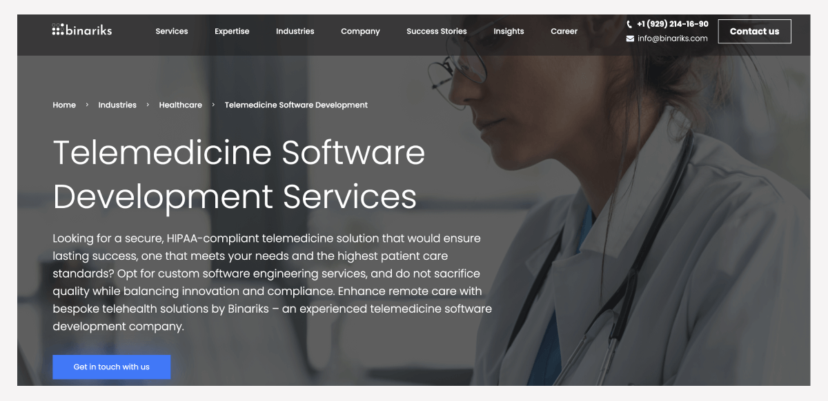 Binariks telemedicine development services.png