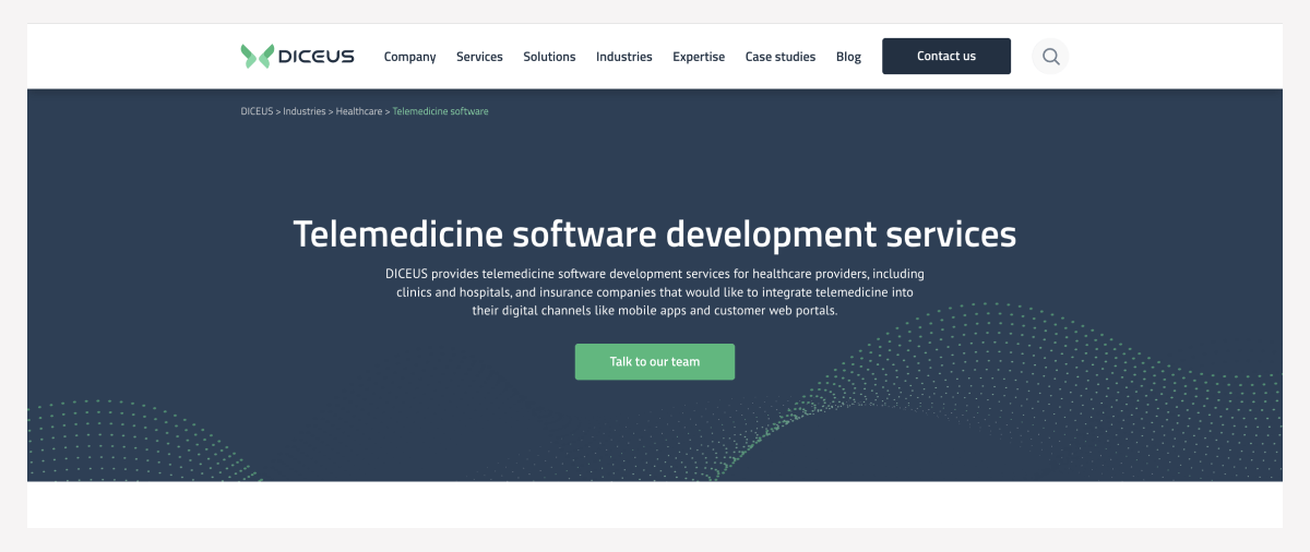 Diceus telemedicine software development.png