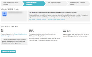 Google Play Developer distribution agreement