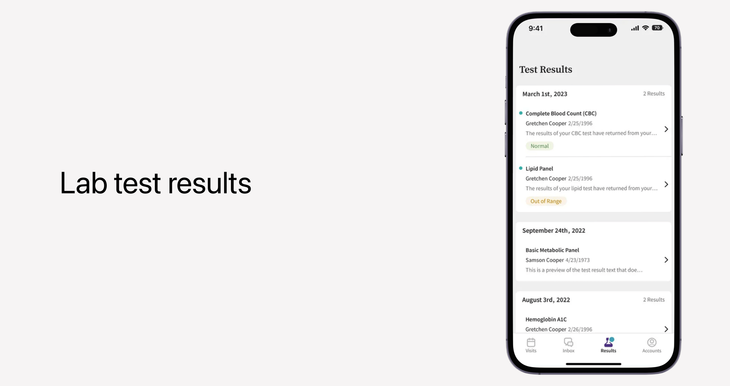 Lab test resluts - athenaPatient.png
